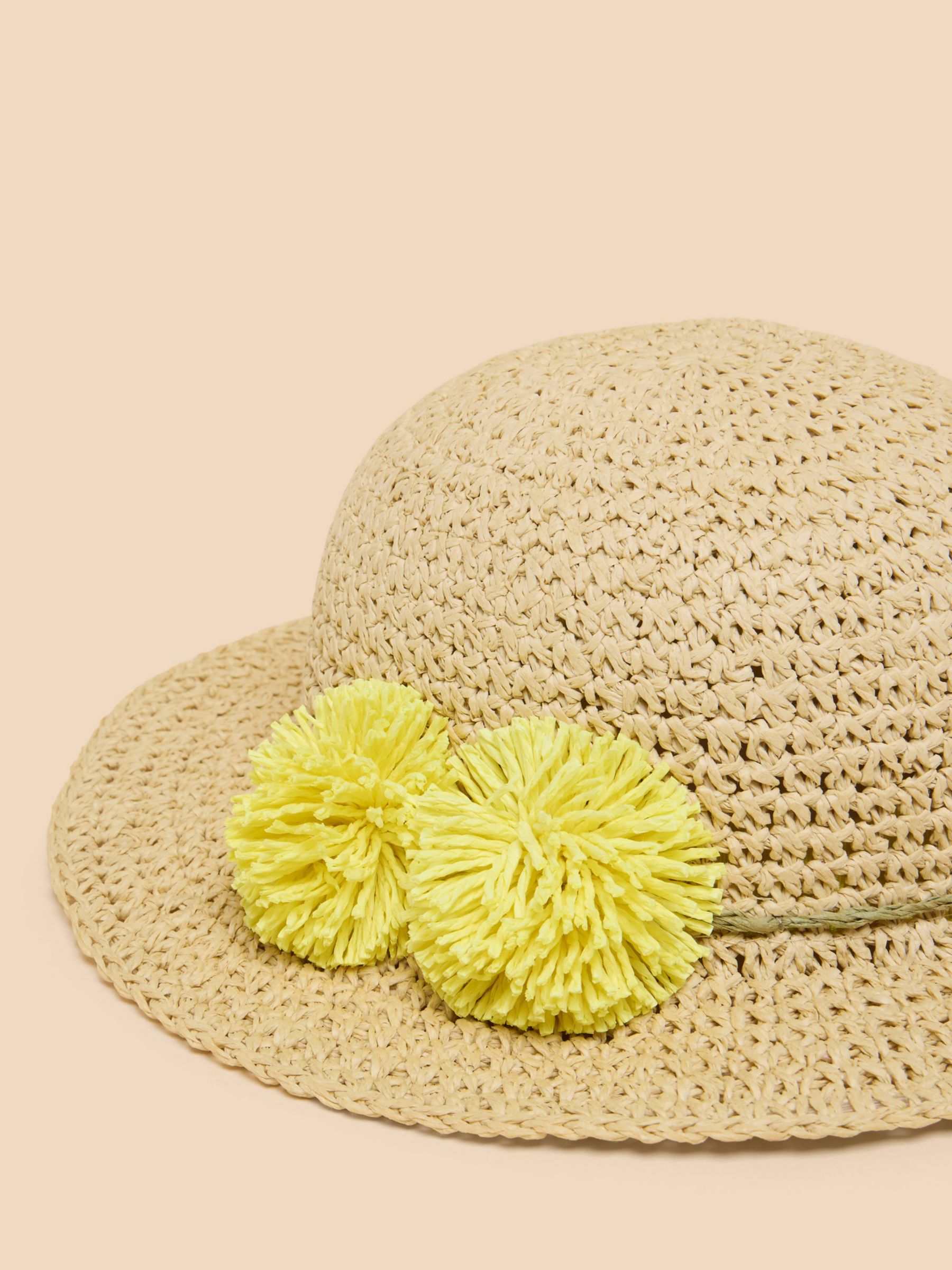 Buy White Stuff Kids' Sun Hat, Natural/Yellow Online at johnlewis.com