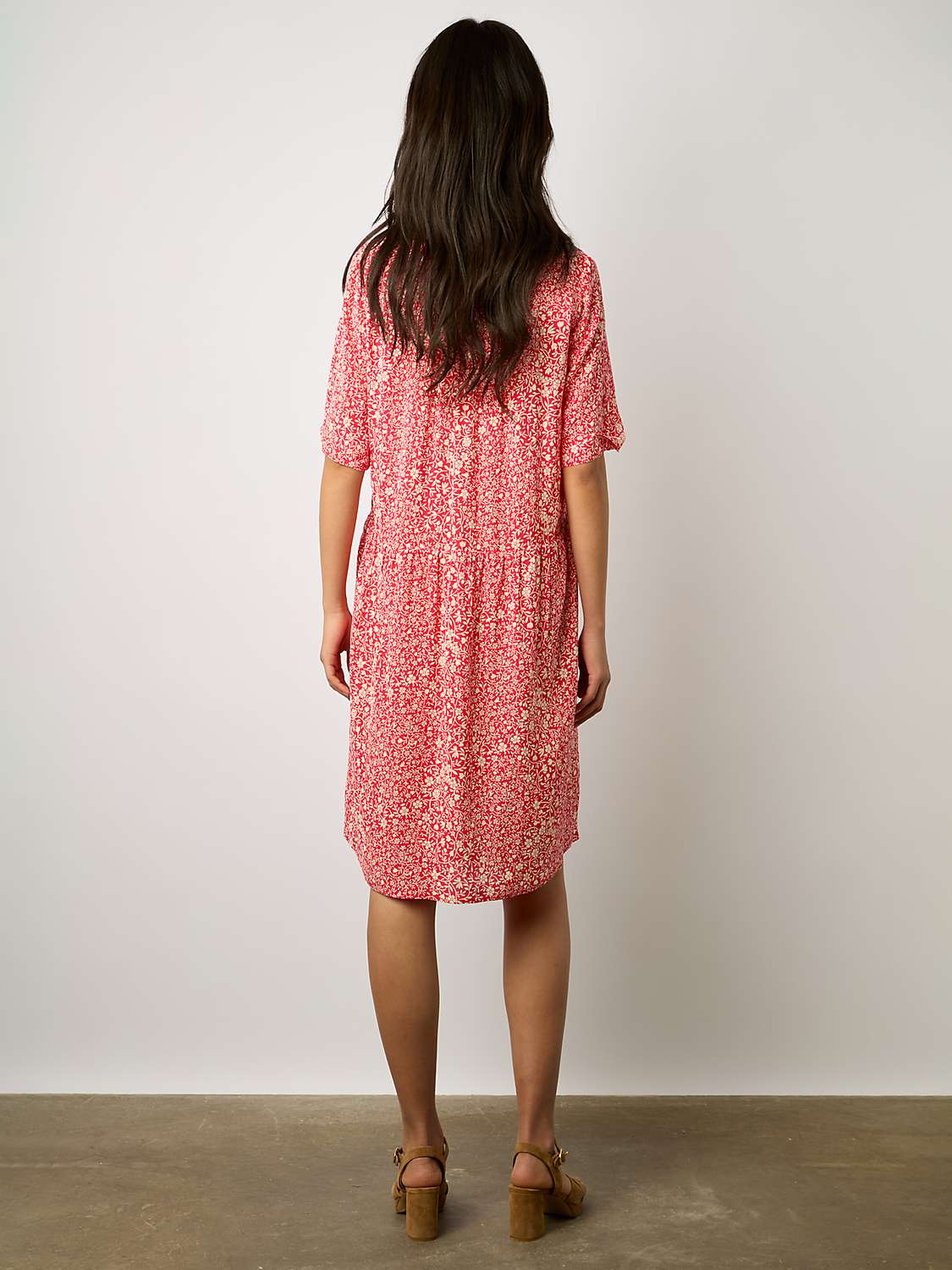 Buy Gerard Darel Ennalita Floral Print Tunic Dress, Pink/Multi Online at johnlewis.com