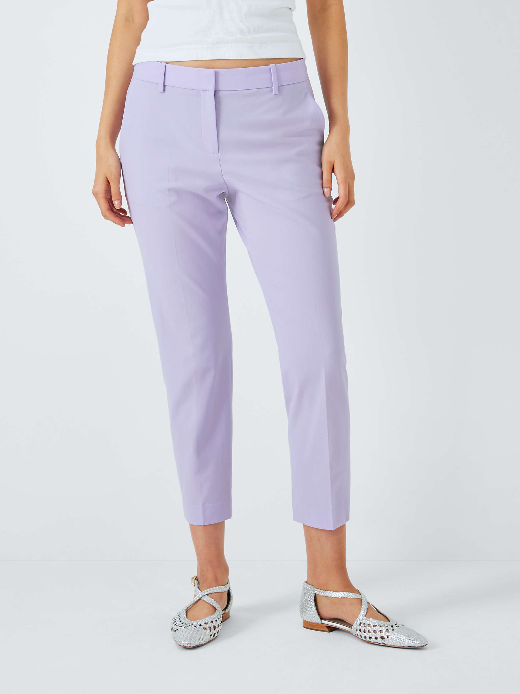 Buy Theory Treeca Tailored Trousers, Lilac Online at johnlewis.com