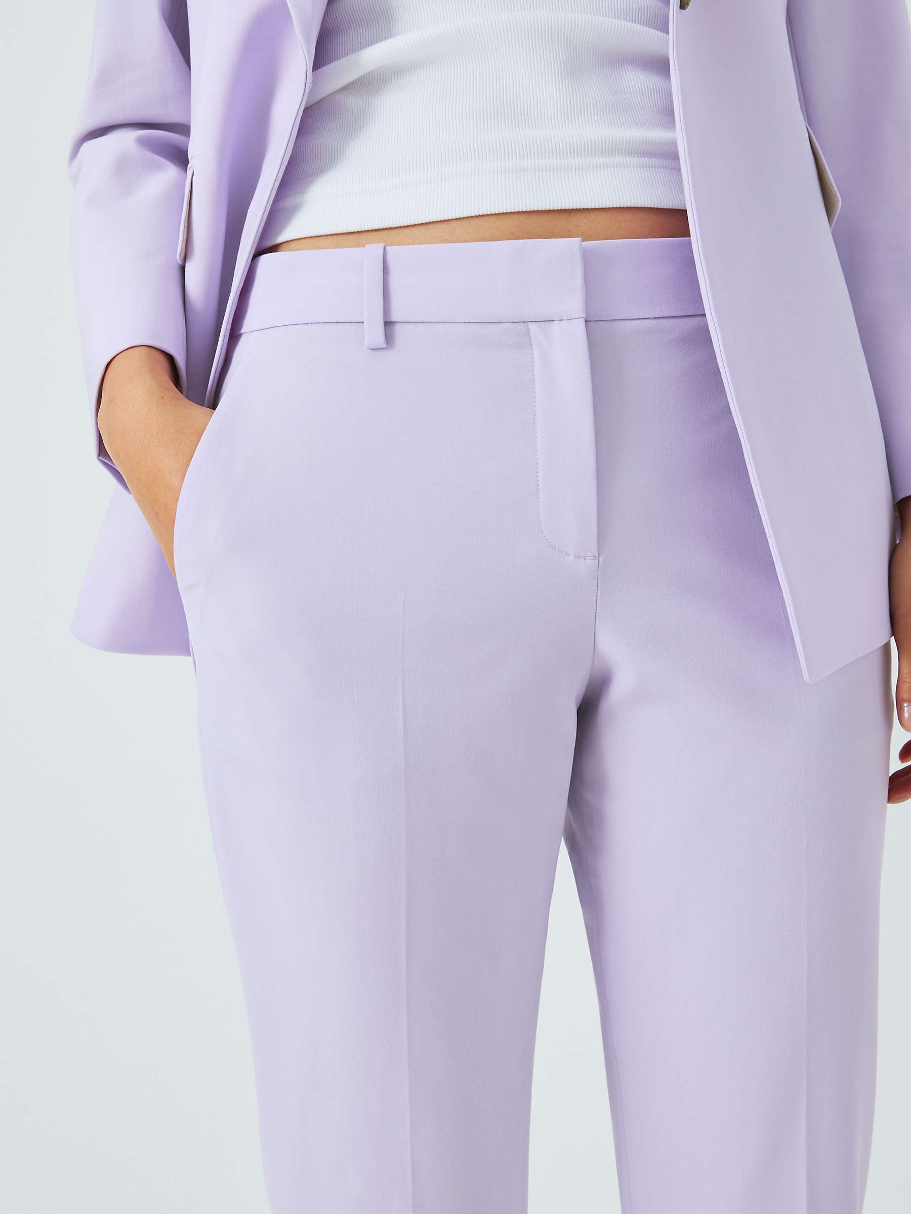 Buy Theory Treeca Tailored Trousers, Lilac Online at johnlewis.com