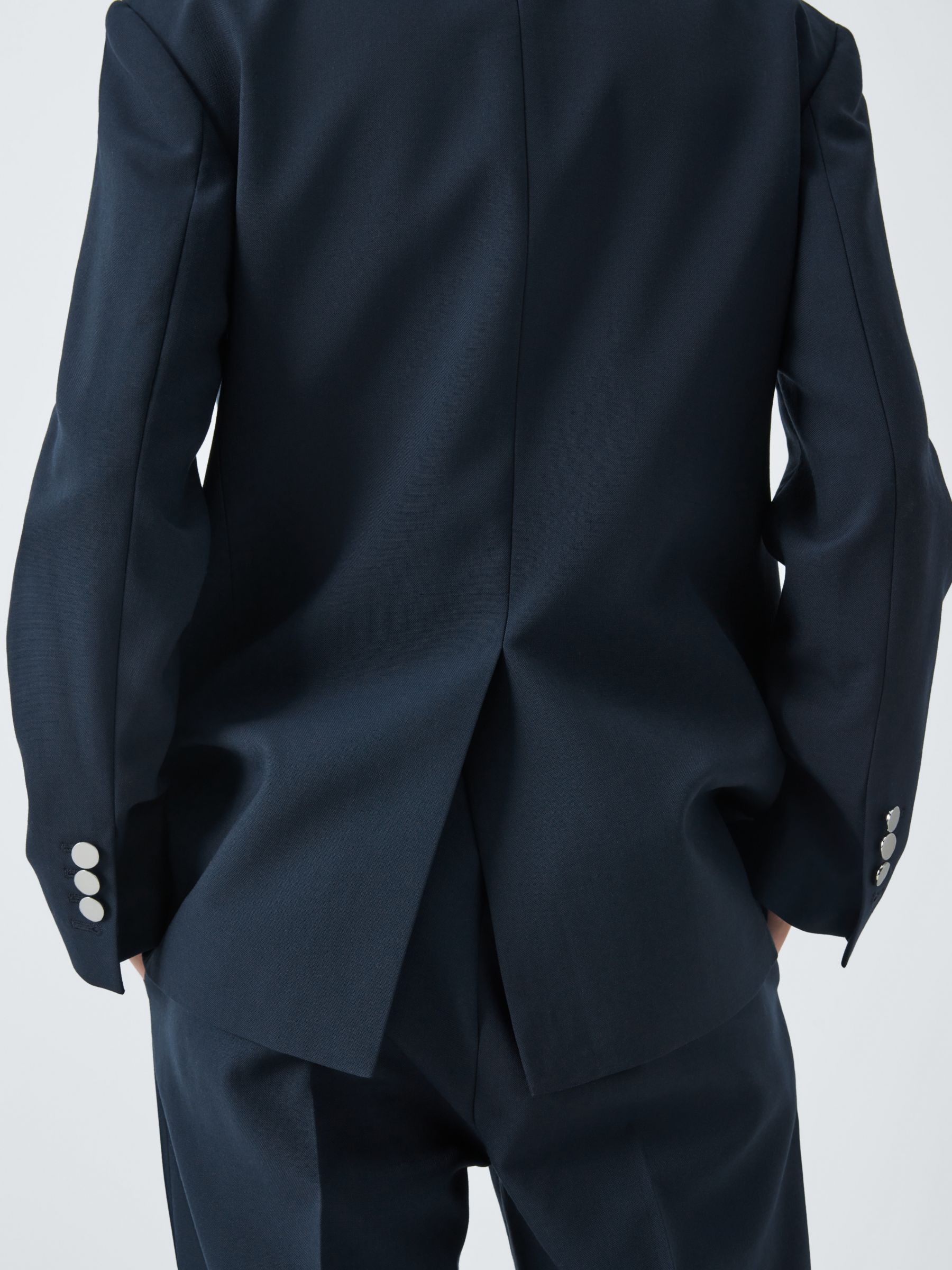 Theory Boxy Double Breasted Jacket, Nocturne Navy, 8