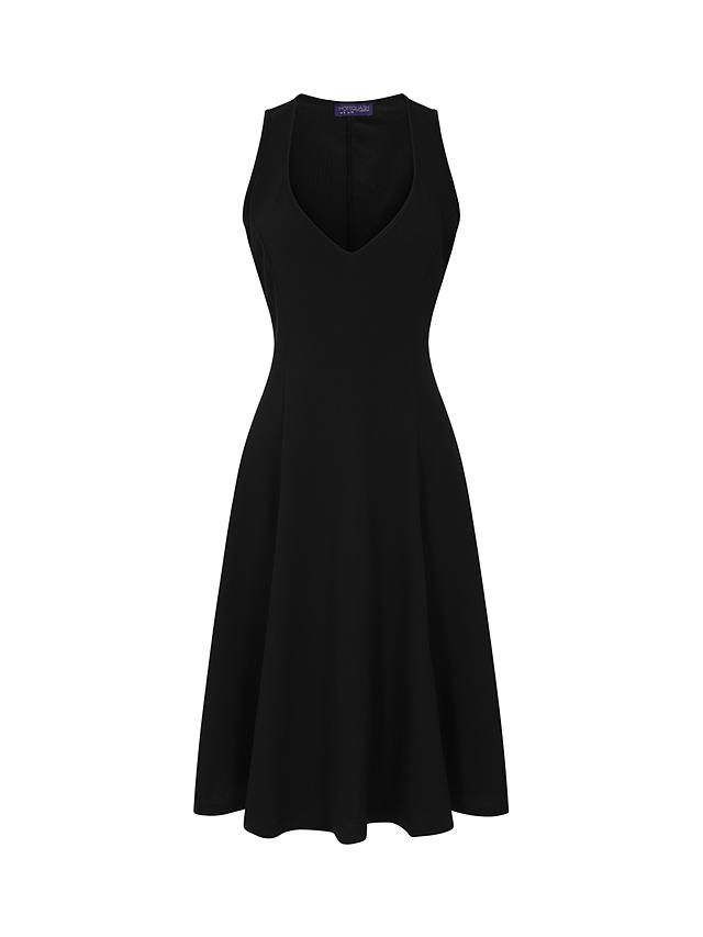 HotSquash Sleeveless Flared Dress, Black