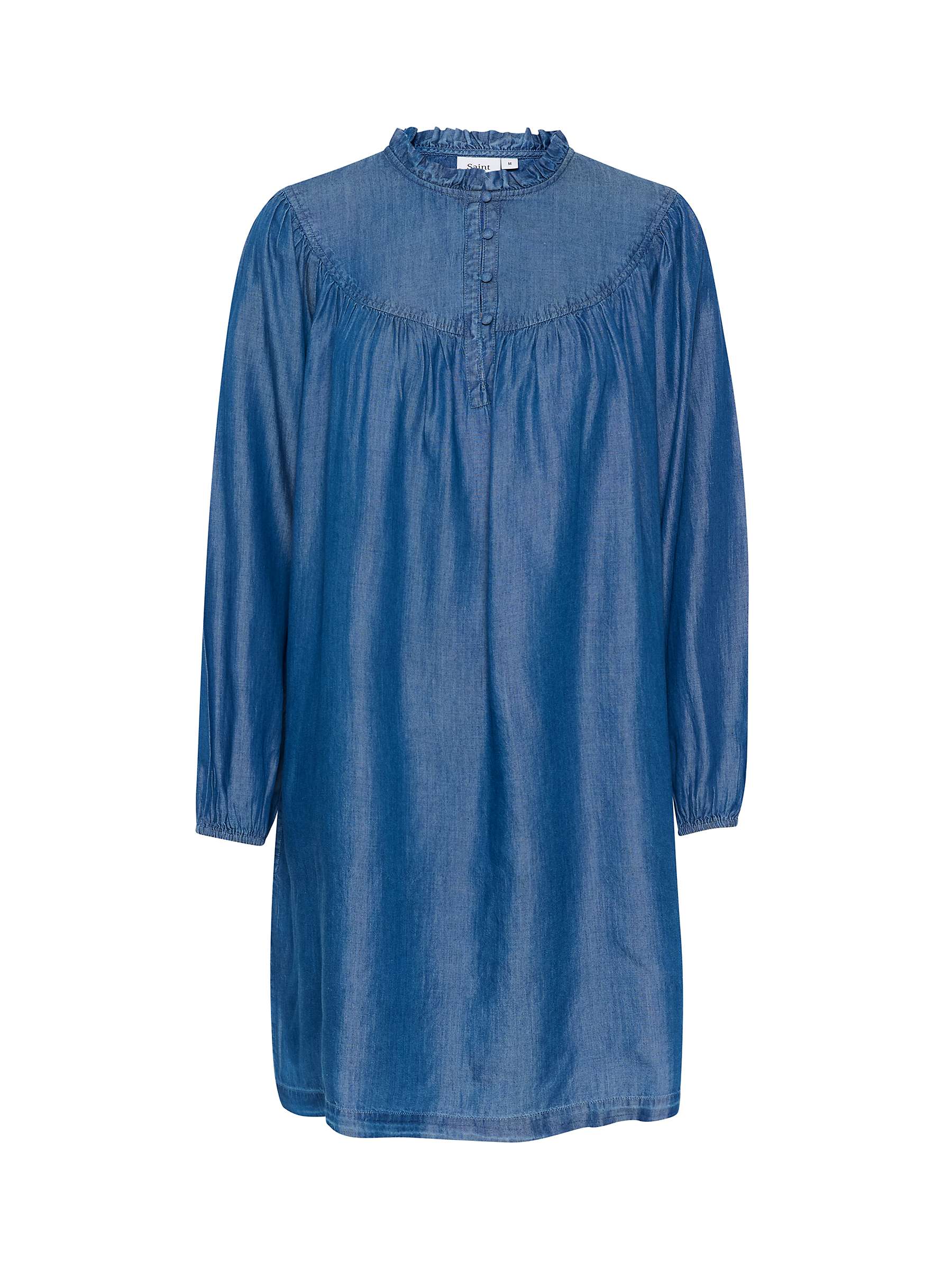 Buy Saint Tropez Chambra Above Knee Length Dress, Dutch Blue Online at johnlewis.com