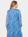 Saint Tropez Valerie V-Neck Chiffon Dress, Dutch Blue Water