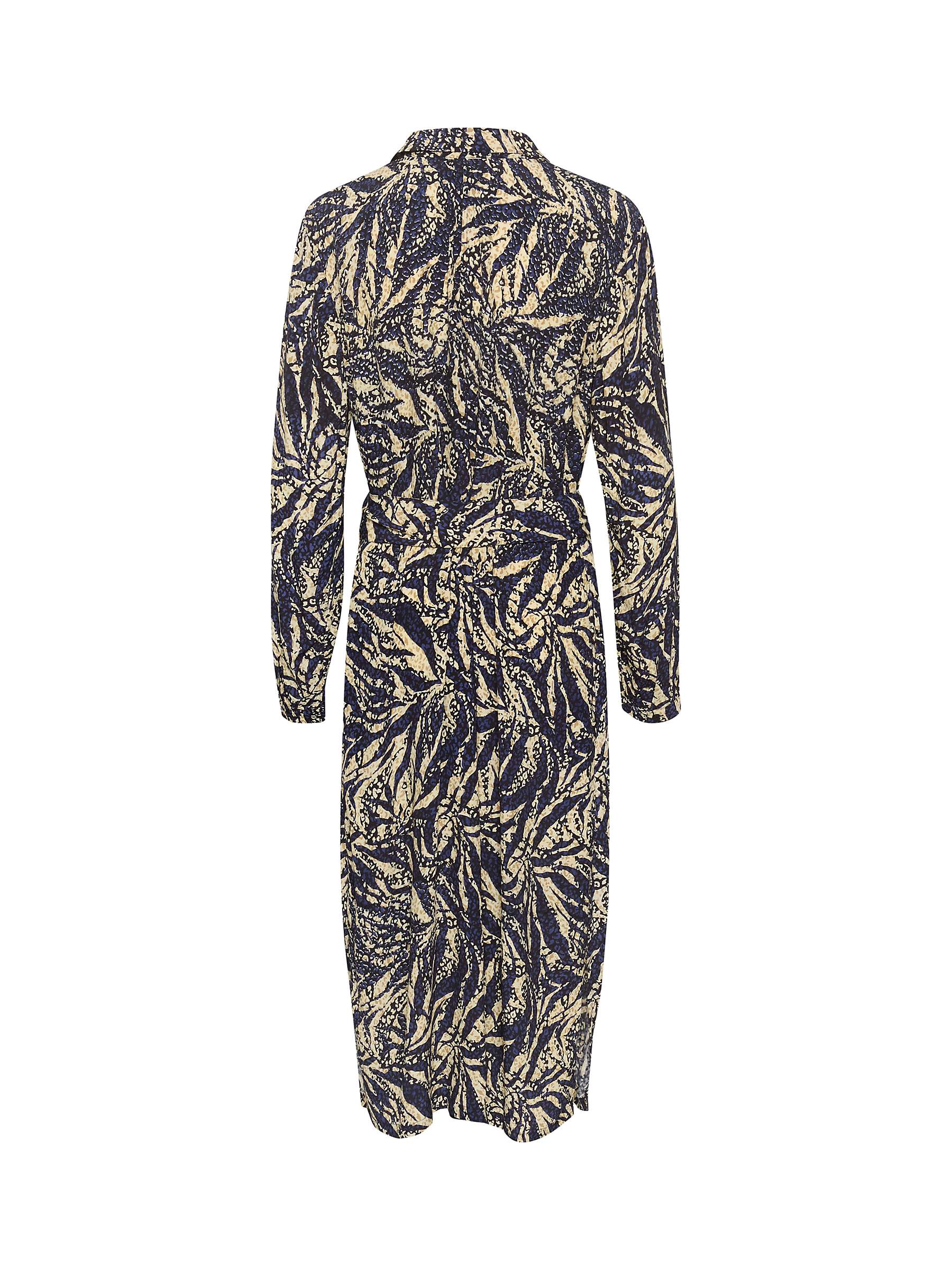 Buy Saint Tropez Blanca Long Sleeve Dress, Black Zebra Leaves Online at johnlewis.com