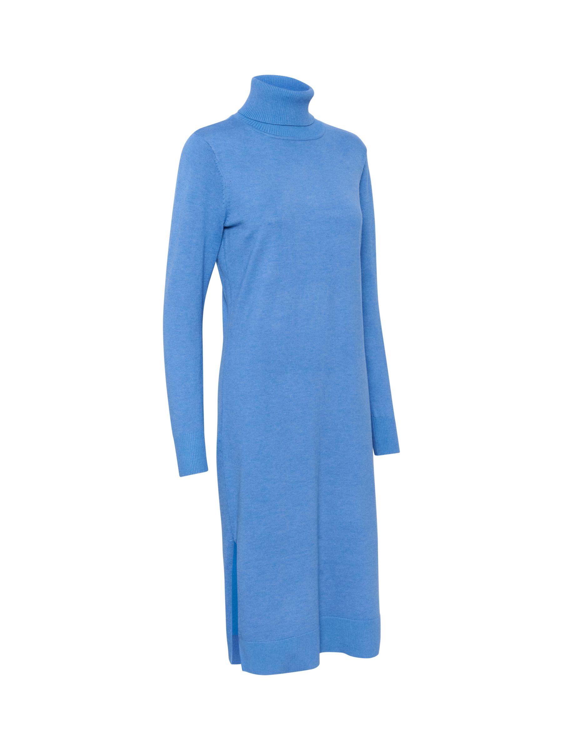 Saint Tropez Mila Roll Neck Knitted Midi Dress, Dutch Blue Melange at John  Lewis & Partners