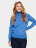 Saint Tropez Mila Roll Neck Jumper, Dutch Blue Melange