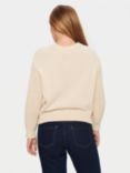 Saint Tropez Cecilja Cotton Blend Casual Fit Knit Jumper, Creme