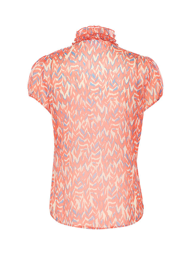 Saint Tropez Lilja Short Sleeve Shirt, Sea Coral
