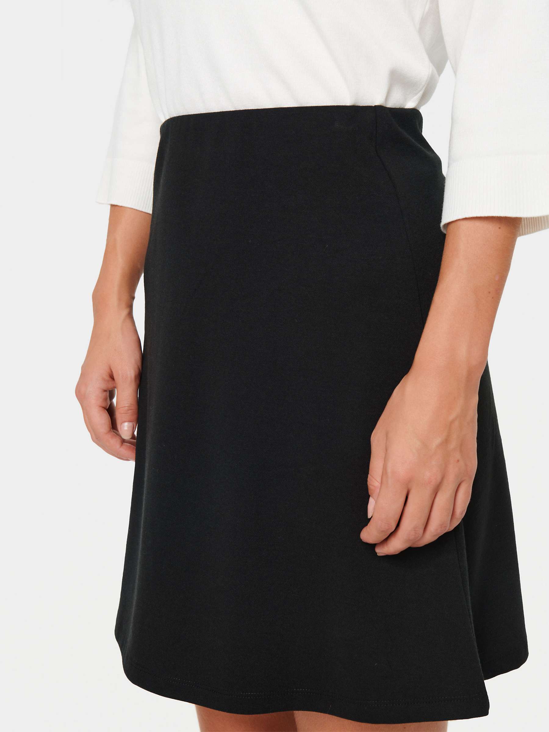 Buy Saint Tropez Kaileen A-line Mini Skirt, Black Online at johnlewis.com