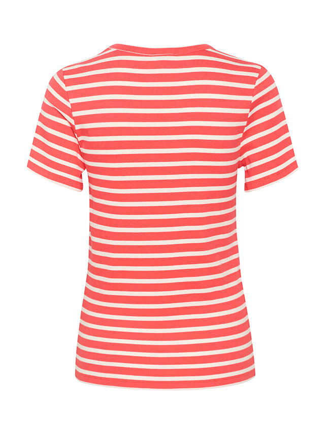 Saint Tropez Aster Short Sleeve Stripe T-Shirt, Cayenne