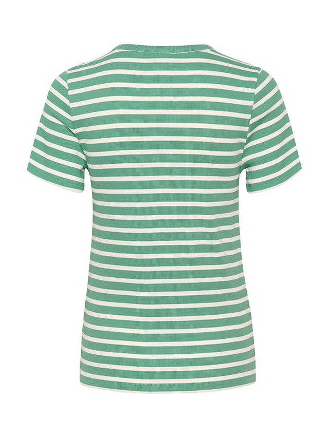 Saint Tropez Aster Short Sleeve Stripe T-Shirt, Frosty Spruce