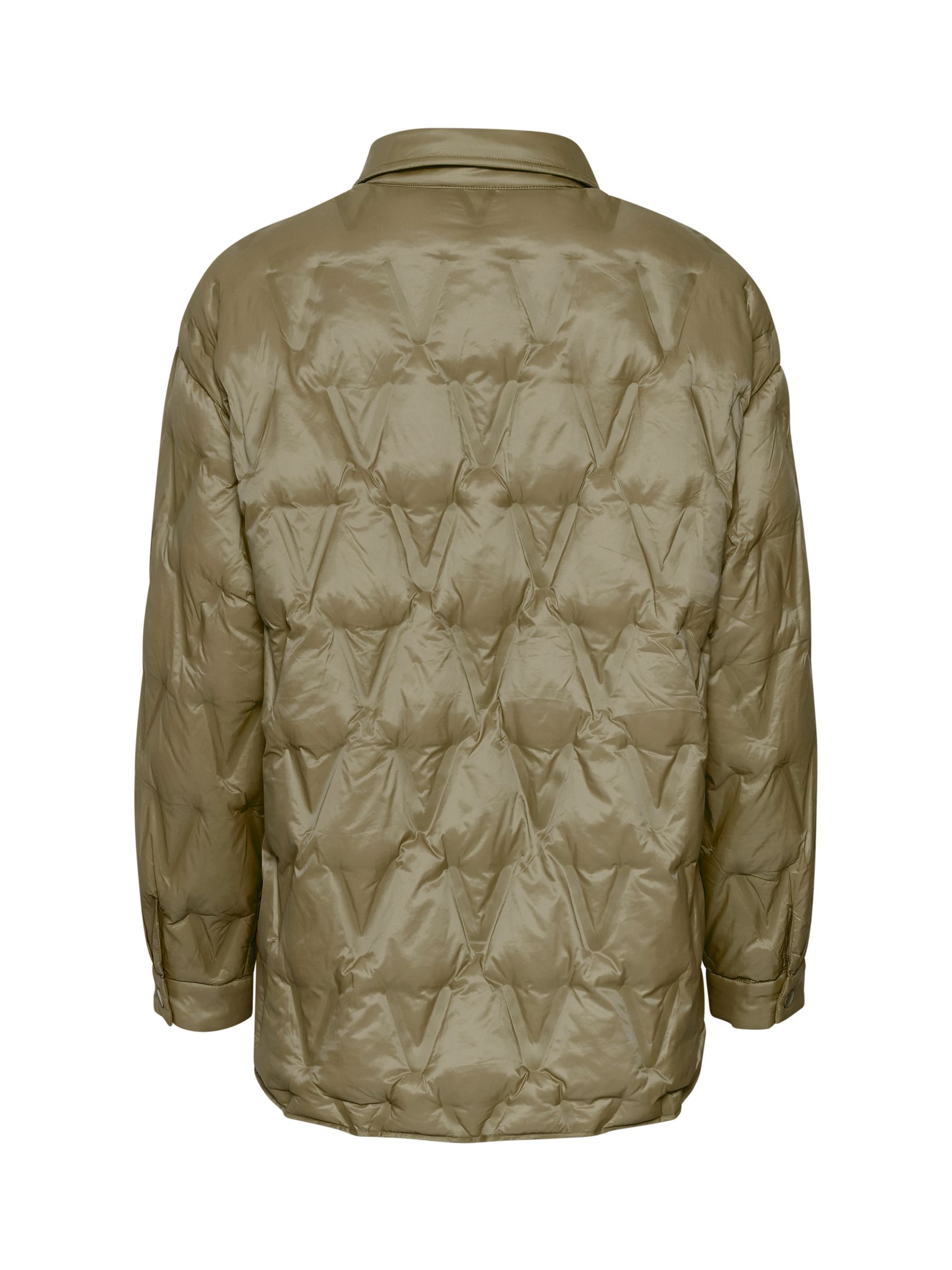 Buy Saint Tropez Caddy Padded Button Jacket, Burnt Olive Online at johnlewis.com