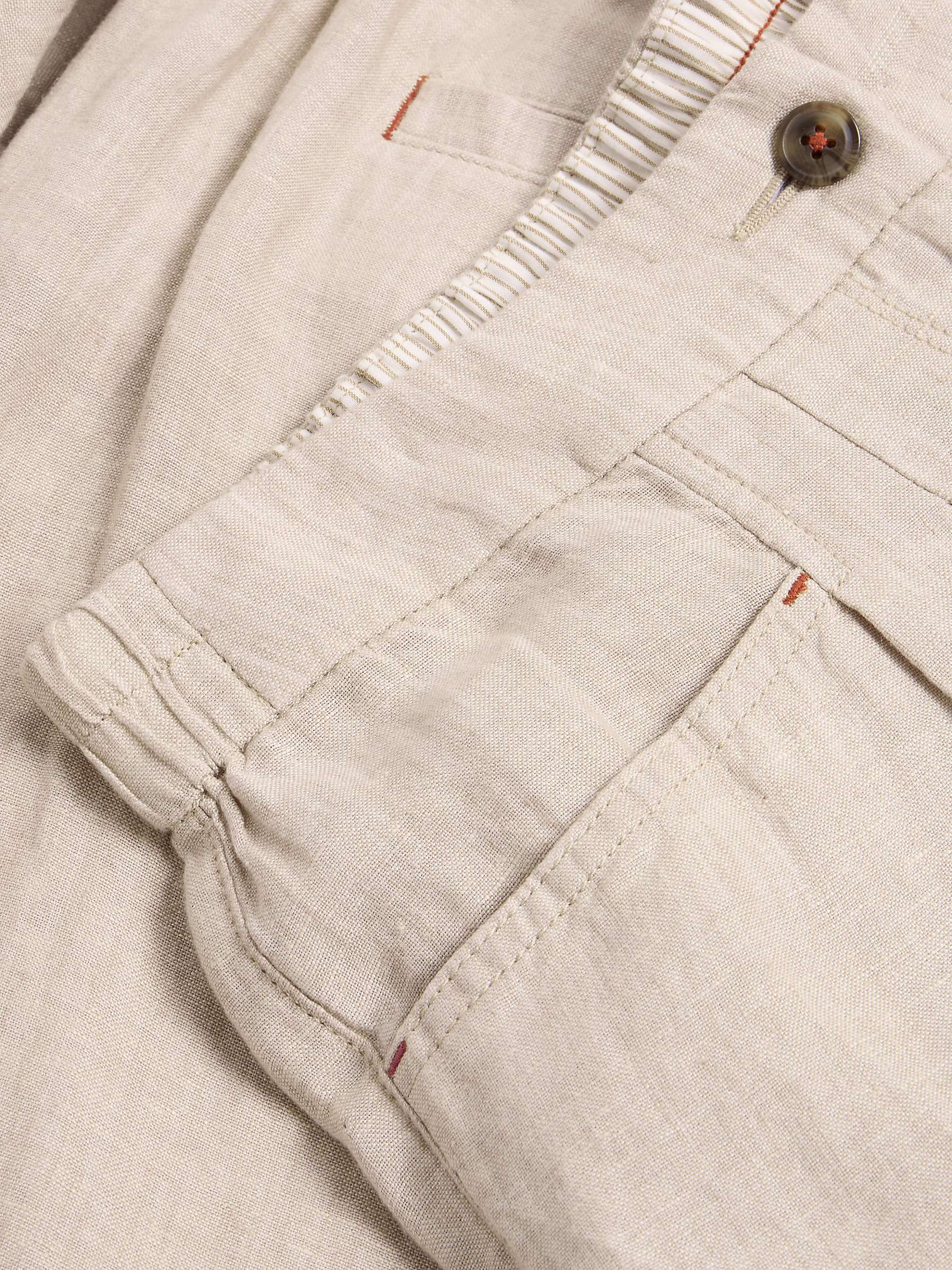 Buy White Stuff Petite Rowena Linen Trousers, Light Natural Online at johnlewis.com