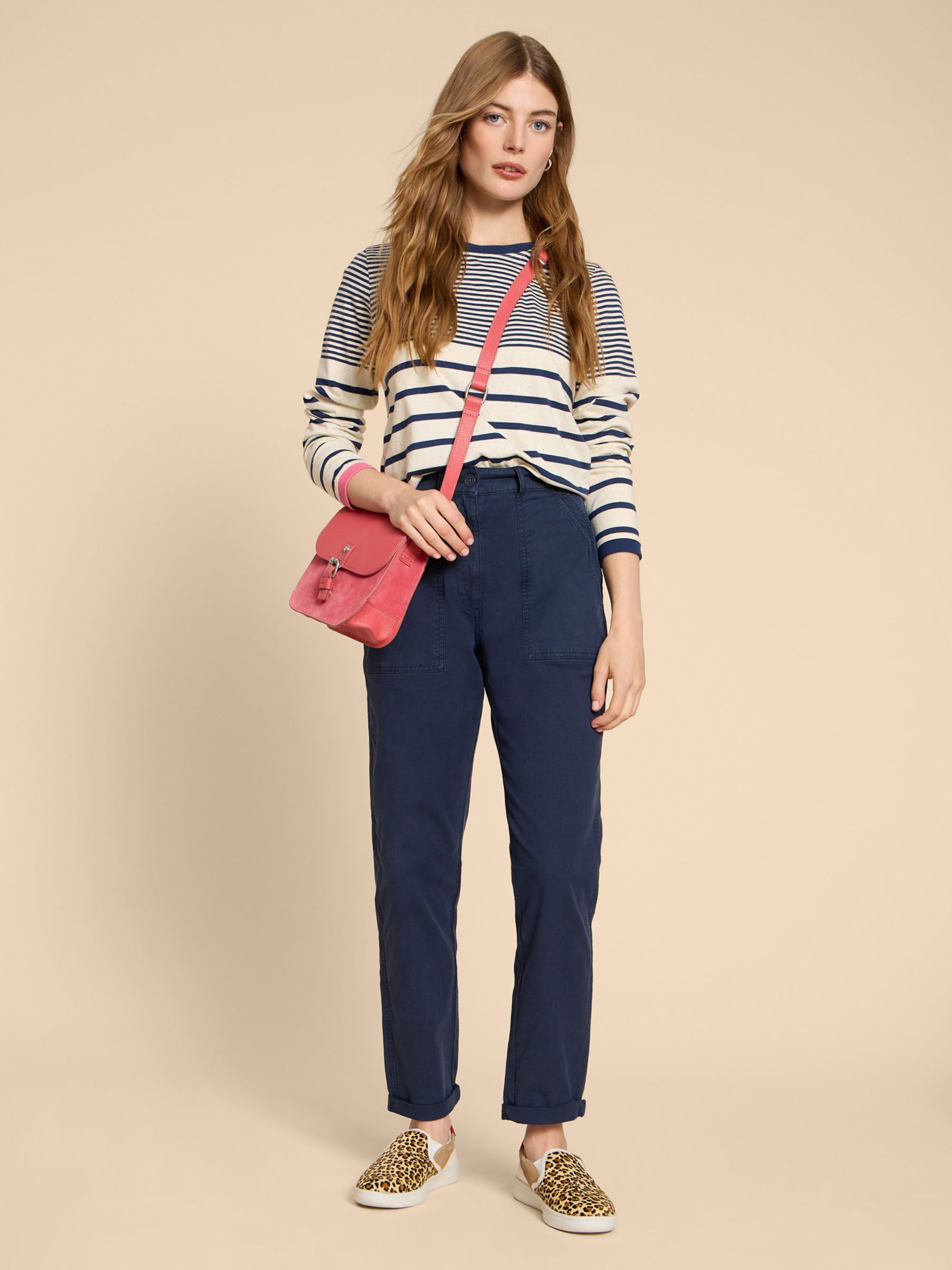 Buy White Stuff Petite Twister Chino Trousers Online at johnlewis.com