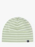 Polarn O. Pyret Kids' Organic Cotton Stripe Beanie Hat, Purple