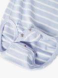 Polarn O. Pyret Baby GOTS Organic Cotton Stripe Bodysuit, Blue