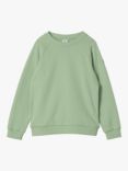 Polarn O. Pyret Kids' Organic Cotton Jumper, Green