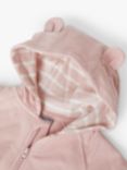 Polarn O. Pyret Baby Organic Cotton Zip Through Hoodie, Purple