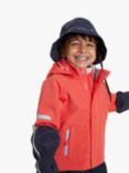 Polarn O. Pyret Kids' Recycled Waterproof Shell Hooded Coat, Red