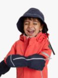 Polarn O. Pyret Kids' Recycled Waterproof Shell Hooded Coat, Red