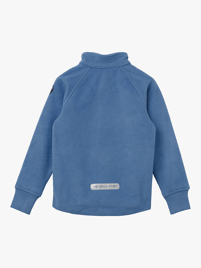 Polarn O. Pyret Kids' Recycled Waterproof Fleece Jacket, Blue