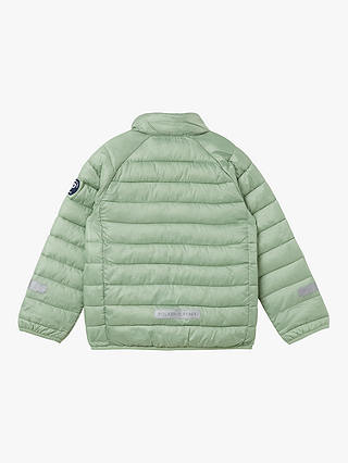 Polarn O. Pyret Kids' Recycled Water Repellent Quilted Jacket, Green