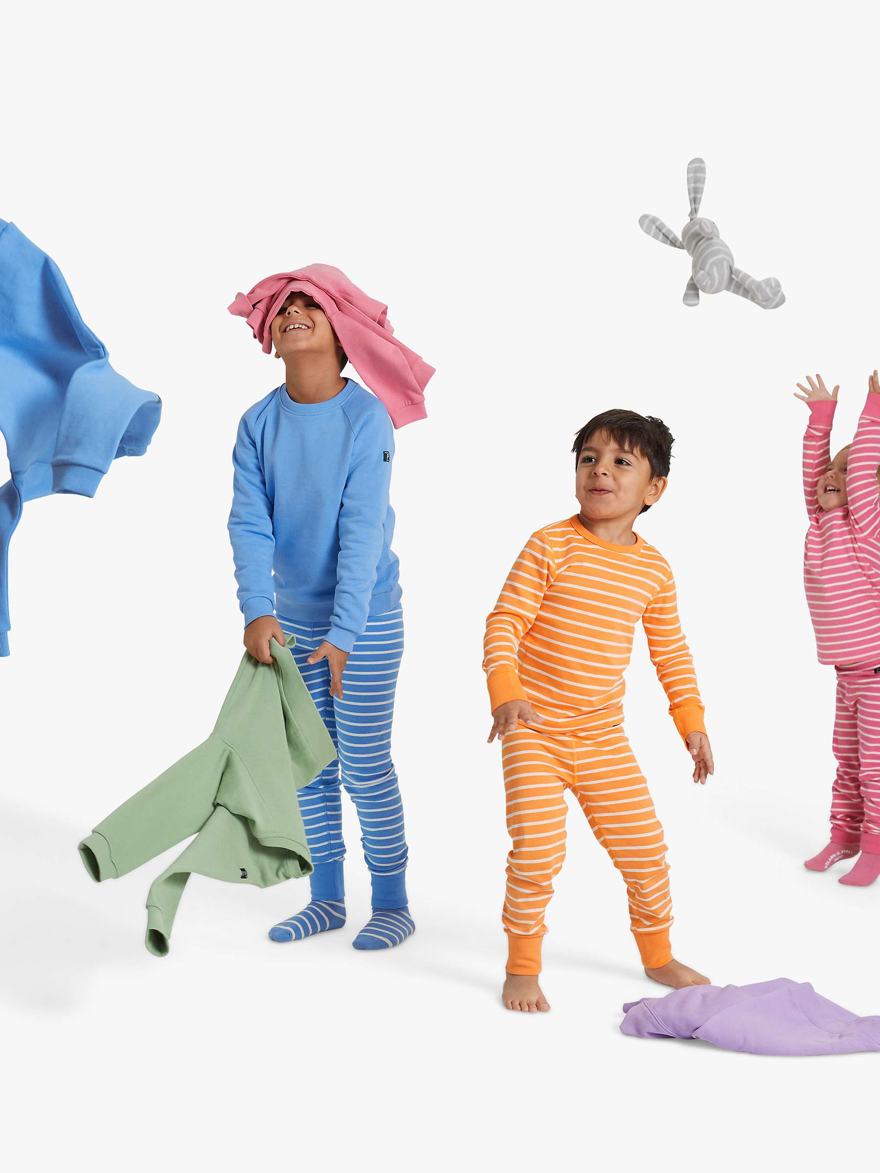 Buy Polarn O. Pyret Kids' Organic Cotton Stripe Top Online at johnlewis.com