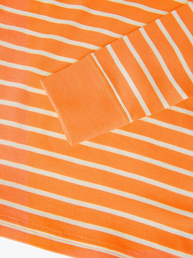Polarn O. Pyret Kids' Organic Cotton Stripe Top, Orange