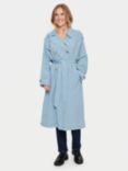 Saint Tropez Colette Belted Trenchcoat, Windward Blue, Windward Blue