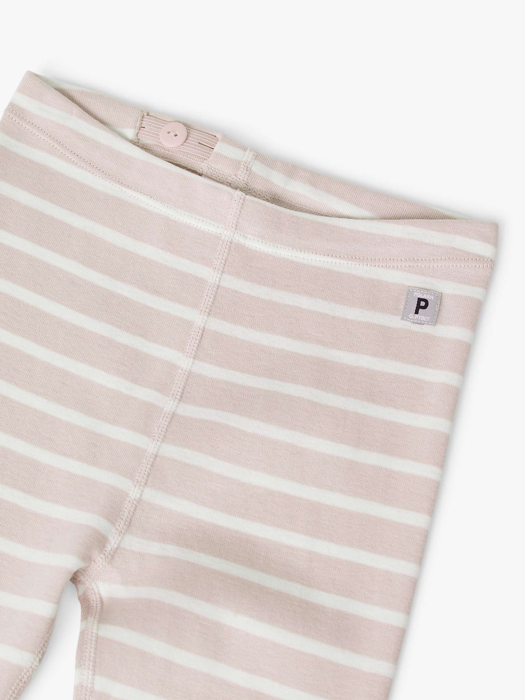 Buy Polarn O. Pyret Kids' GOTS Organic Cotton Stripe Leggings Online at johnlewis.com