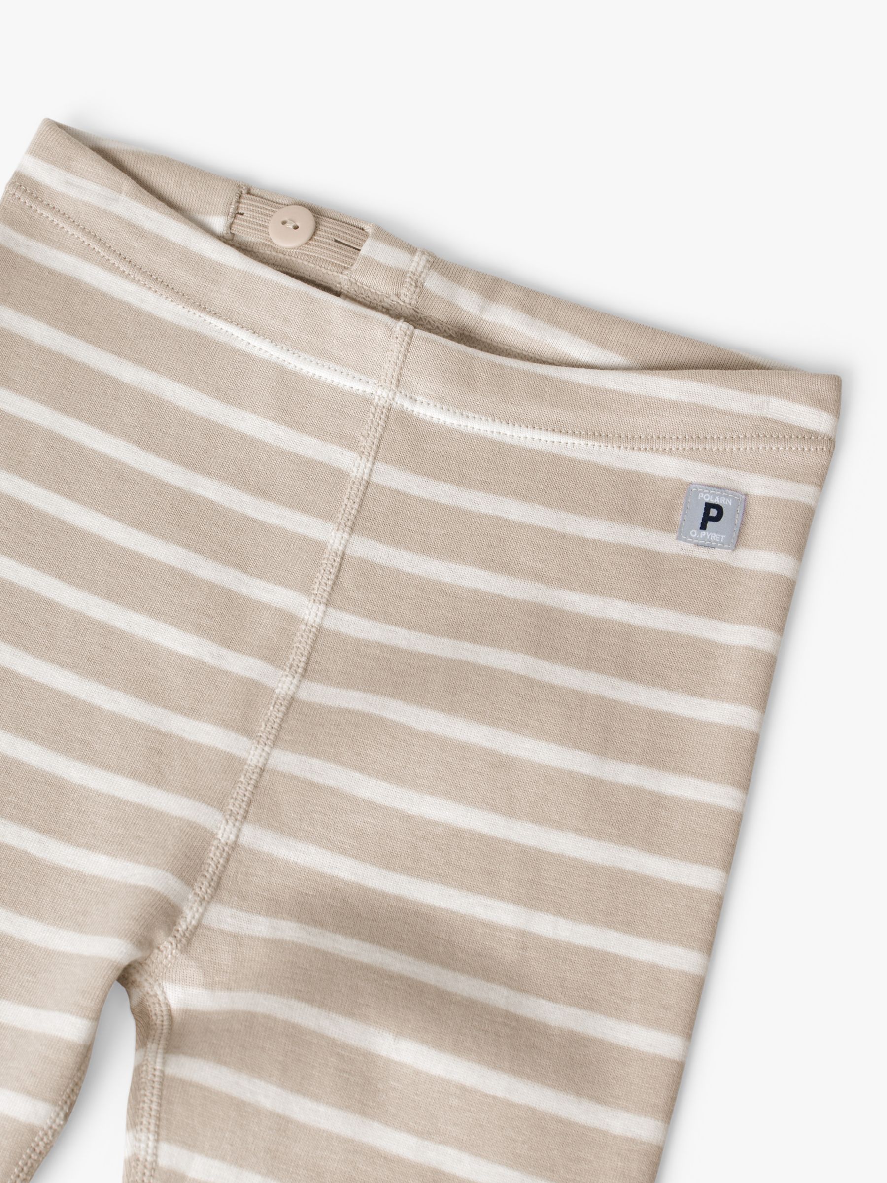 Buy Polarn O. Pyret Kids' GOTS Organic Cotton Stripe Leggings Online at johnlewis.com
