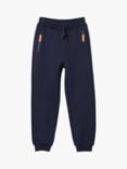 Polarn O. Pyret Kids' Organic Cotton Zip Pocket Joggers, Blue
