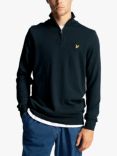 Lyle & Scott 1/4 Zip Merino Jumper, Dark Navy