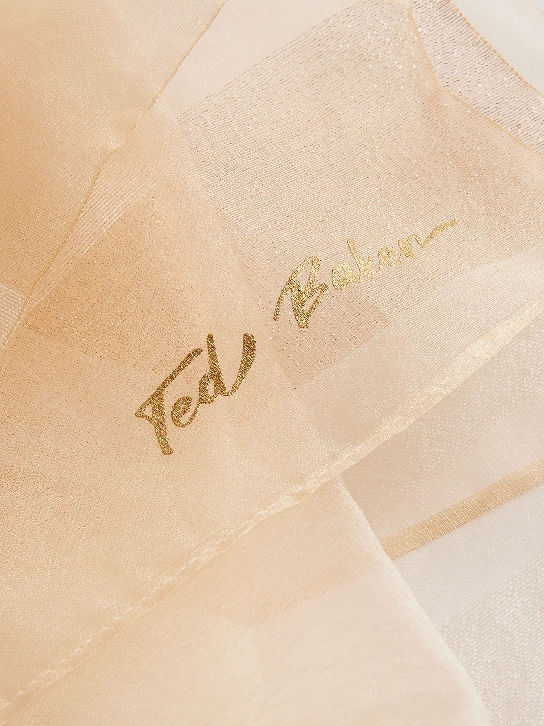 Buy Ted Baker Vileata Silk Blend Scarf, Ivory Online at johnlewis.com