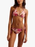 Ted Baker Veneza Reversible Triangle Bikini Top, Pink/Multi, Pink/Multi