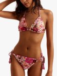 Ted Baker Victoaa Reversible Tie Side Bikini Bottoms, Pink/Multi