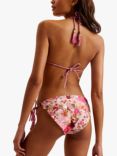 Ted Baker Victoaa Reversible Tie Side Bikini Bottoms, Pink/Multi