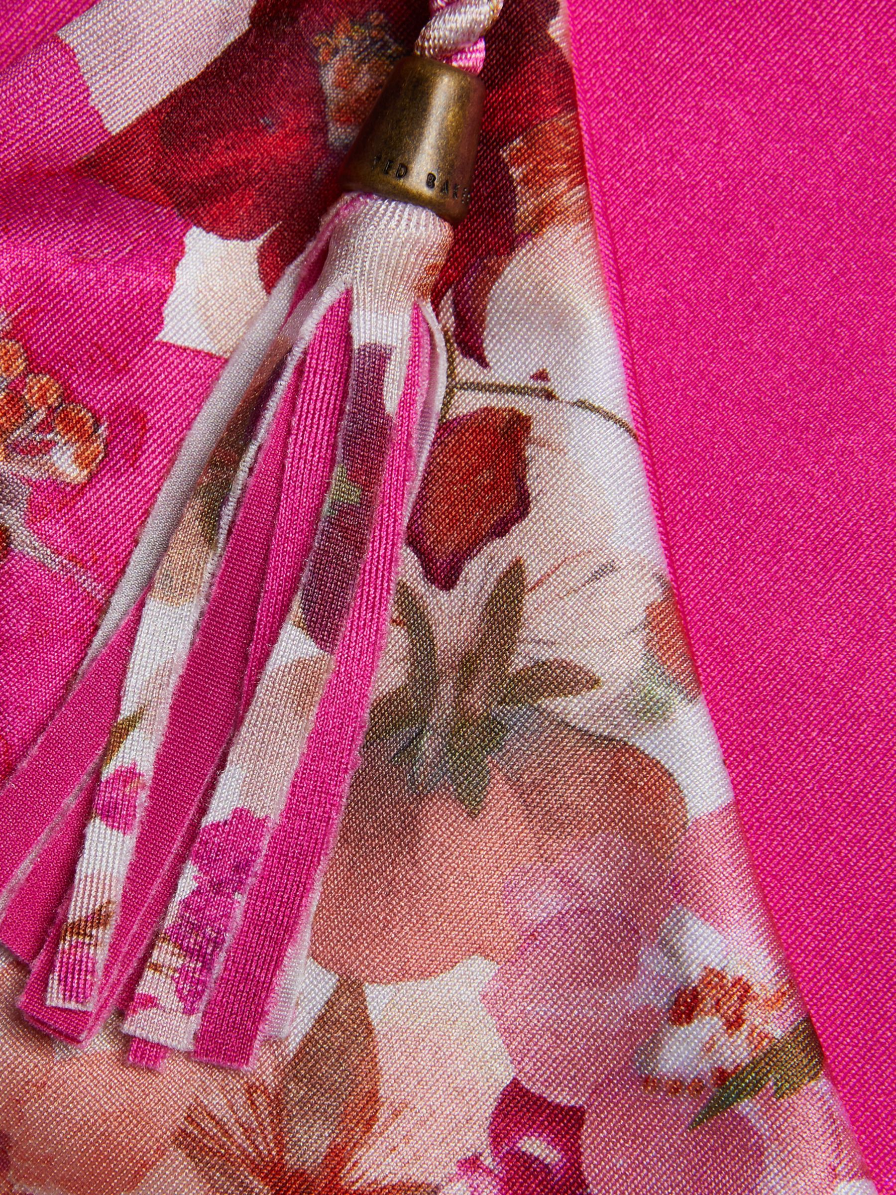 Ted Baker Victoaa Reversible Tie Side Bikini Bottoms, Pink/Multi, 14
