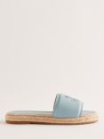 Ted Baker Portiya Leather Espadrille Slider Sandals, Blue