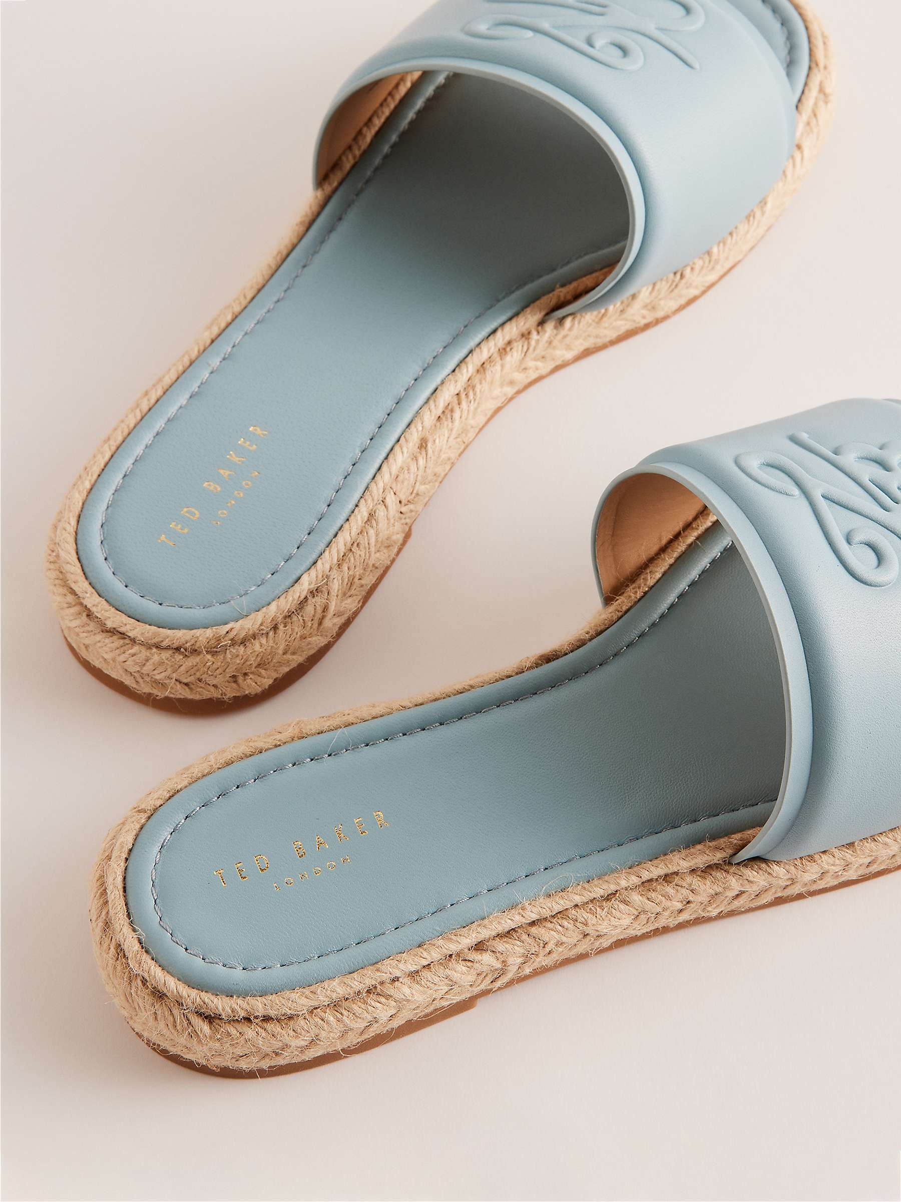 Buy Ted Baker Portiya Leather Espadrille Slider Sandals Online at johnlewis.com