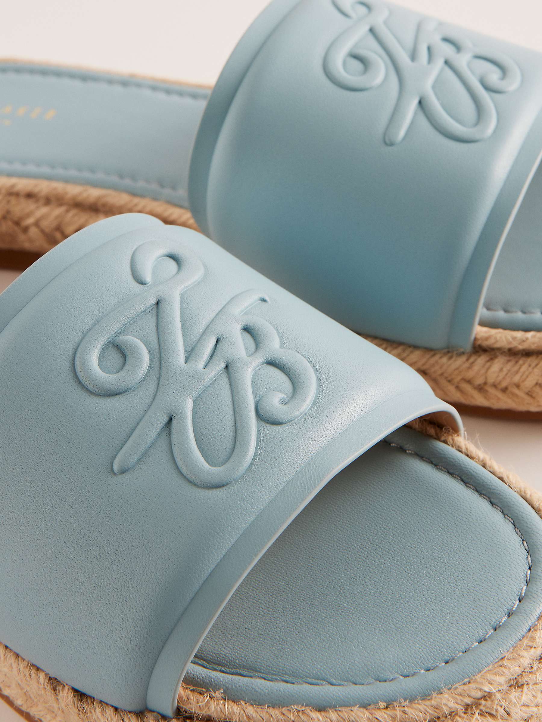 Buy Ted Baker Portiya Leather Espadrille Slider Sandals Online at johnlewis.com