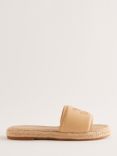 Ted Baker Portiya Leather Espadrille Slider Sandals, Beige