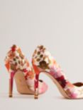Ted Baker Carai Floral High Heel Court Shoes, Multi, Multi Multi