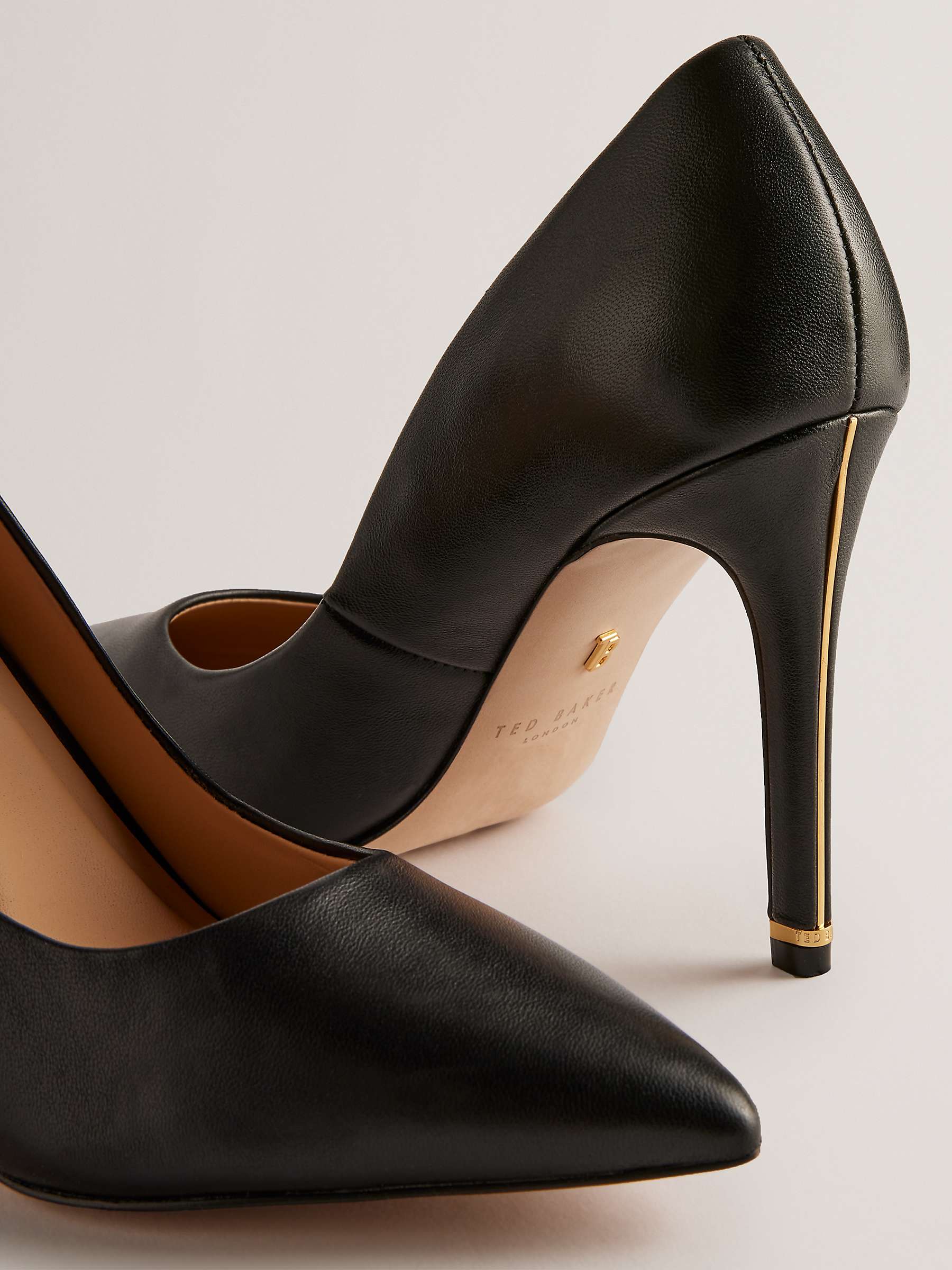 Buy Ted Baker Caaraa High Heel Leather Court Shoes Online at johnlewis.com