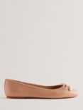 Ted Baker Ayvvah Flat Leather Pumps, Mid Pink, Pink Mid