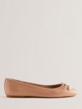 Ted Baker Ayvvah Flat Leather Pumps, Mid Pink