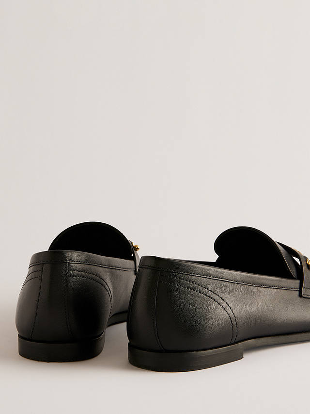 Ted Baker Zzoee Flat Leather Loafers, Black Black