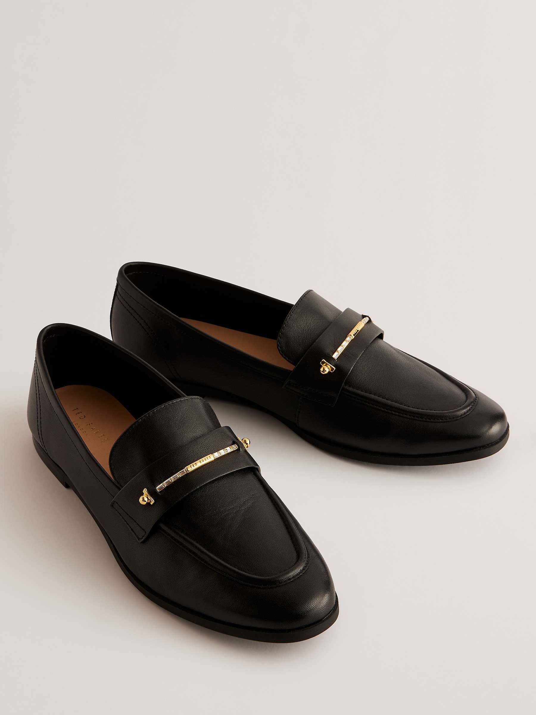 Buy Ted Baker Zzoee Flat Leather Loafers Online at johnlewis.com