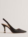 Ted Baker Ariii Slingback Leather Court Shoes, Black